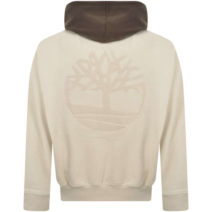 Timberland Heavy Boucle Logo Hoodie Cream